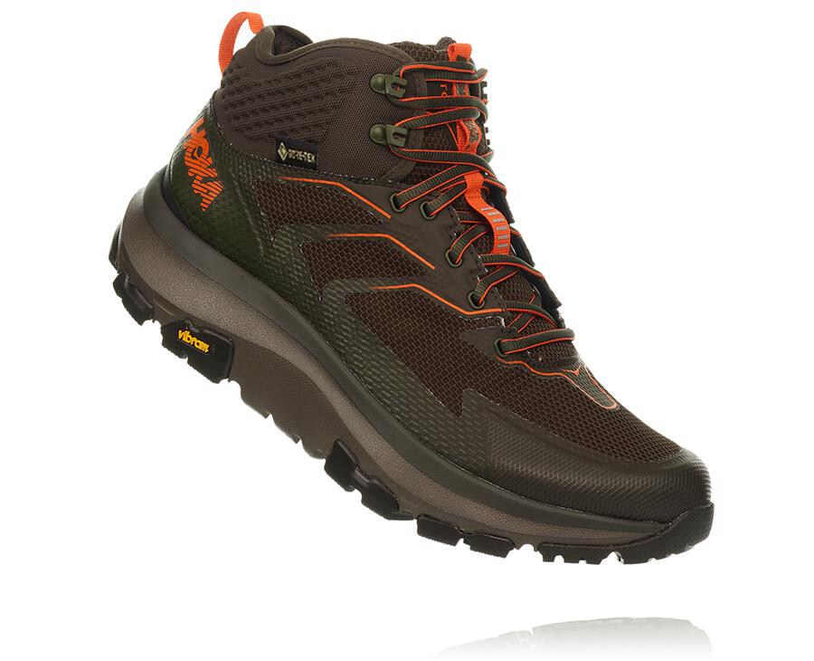 Hoka One One Toa Gore-Tex - Men's Hiking Boots - Brown - UK 425BXJTNY